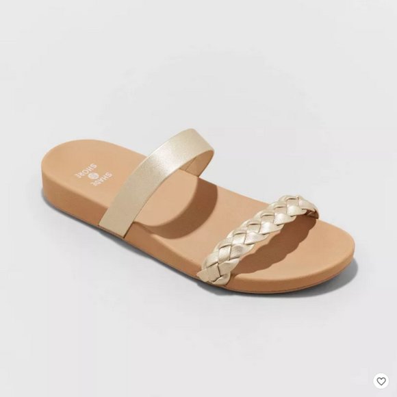 Women's Dani Slide Sandals Gold - Shade & Shore™ - Picture 1 of 5
